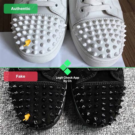 how to tell mens loubotin shoes fake|louboutin spikes sneakers check.